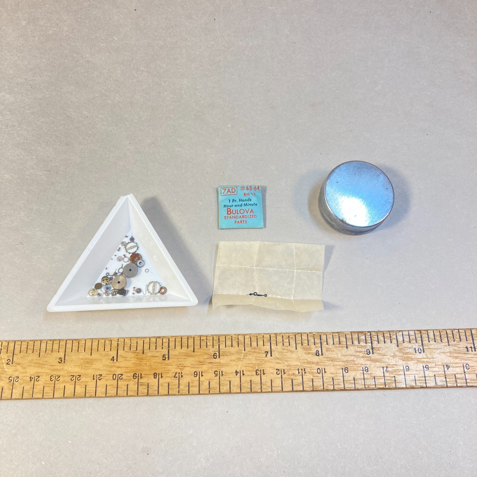 Vintage Bulova Watch Parts Multiple Pieces 7AD 7AM Replacement Parts