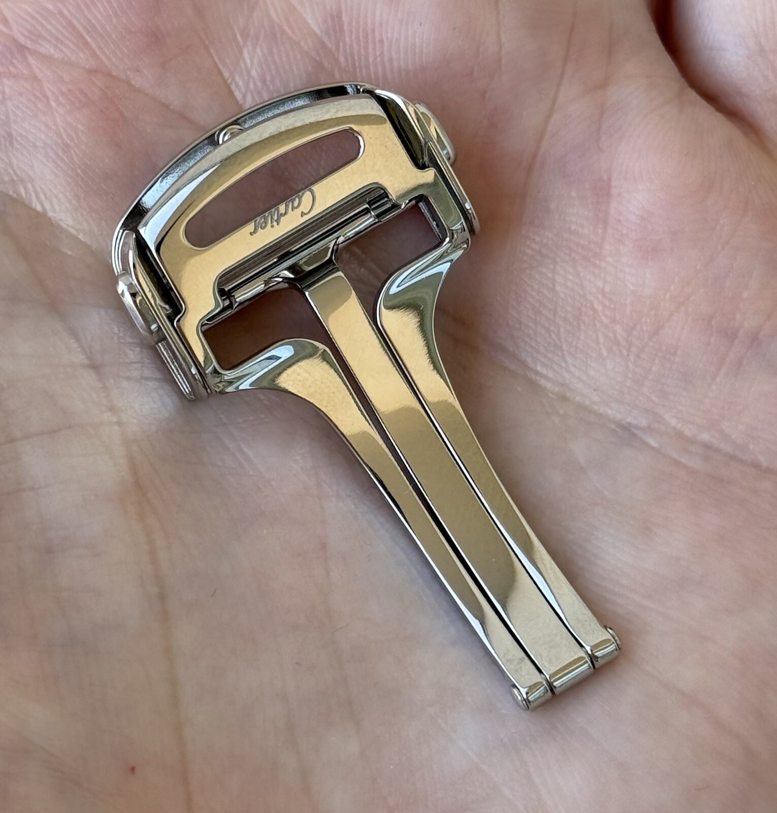 Cartier Santos 18mm Stainless Steel Deployment Buckle Watch Clasp Authentic OEM