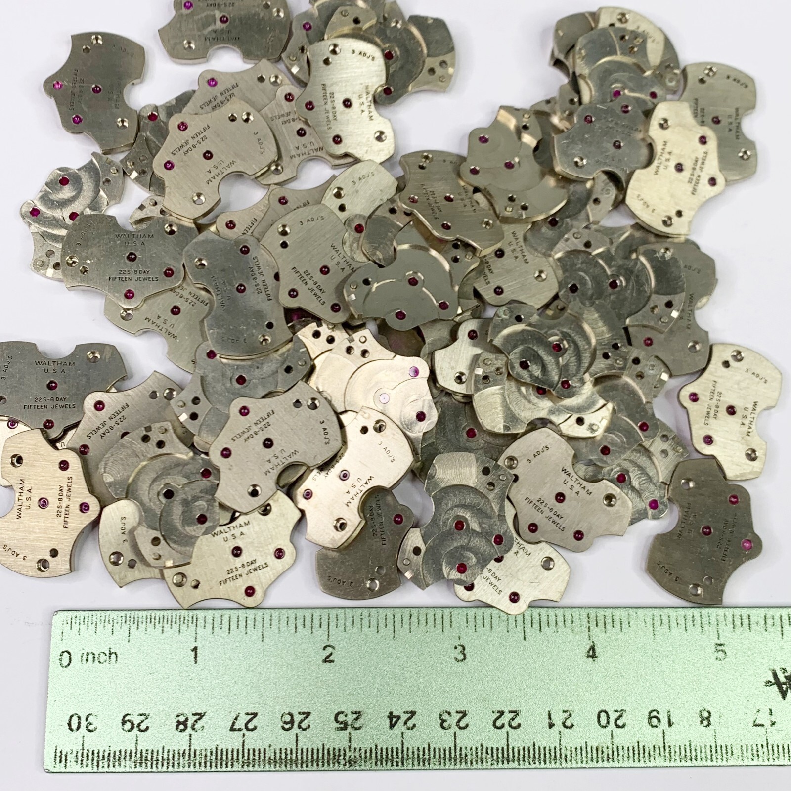Waltham 22s 8 Day 15 Fifteen Jewels Pocket Watch Plate 3 Adj’s Repair Watchmaker