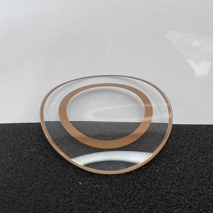 F11921 Mineral Watch Crystal Oval Shaped Glass Replacement For 5158544