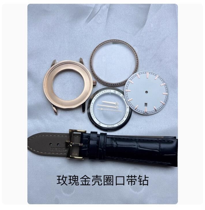 Watch Accessory Sapphire Glass Watch Case Set 40mm for 9015 Movement