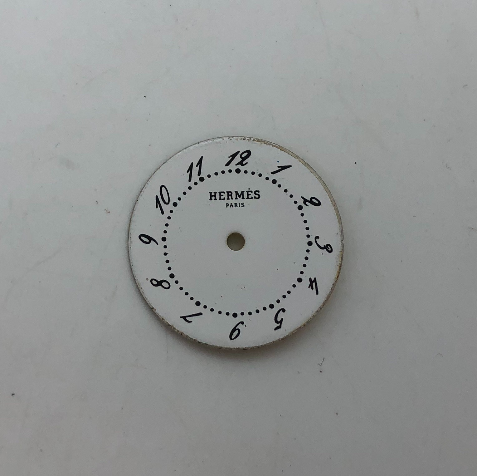 [w2466] HERMES DIAL Arceau 20mm Non date EX/VG