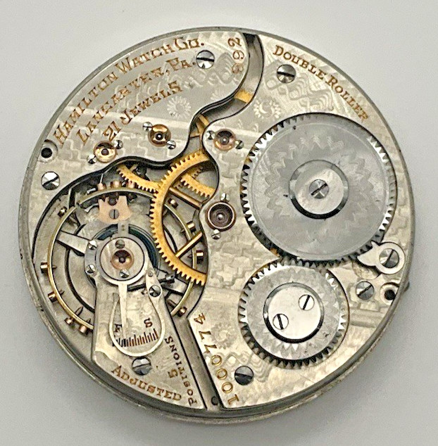 1913 HAMILTON 992 16s 21J M1 POCKET WATCH MOVEMENT