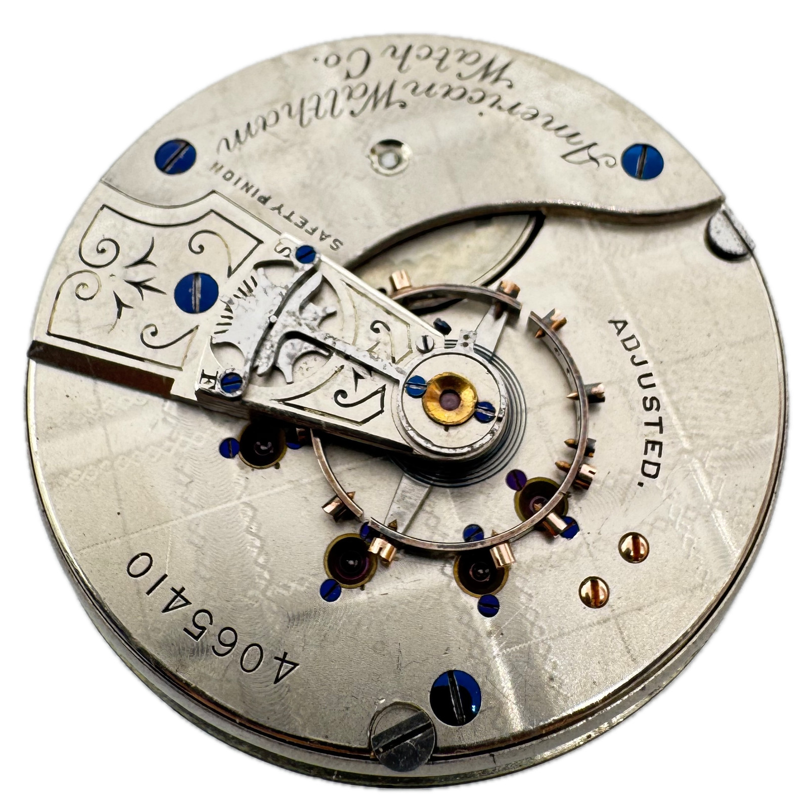 Antique 18s 1889 Waltham W.W.Co. Quality 15J Hunter Pocket Watch Movement No. 25