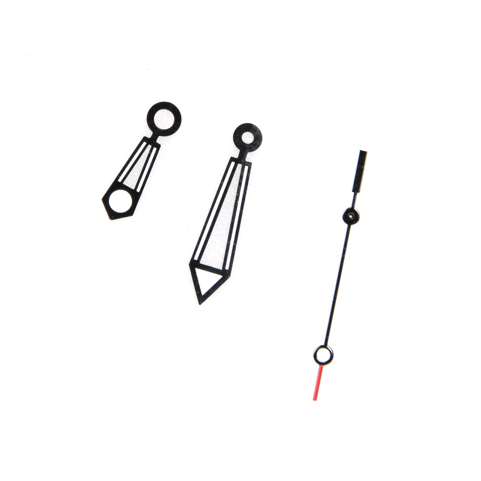 Black Watch Hands Needle Hour Minute Second For ETA 2824-2 Watch Movement