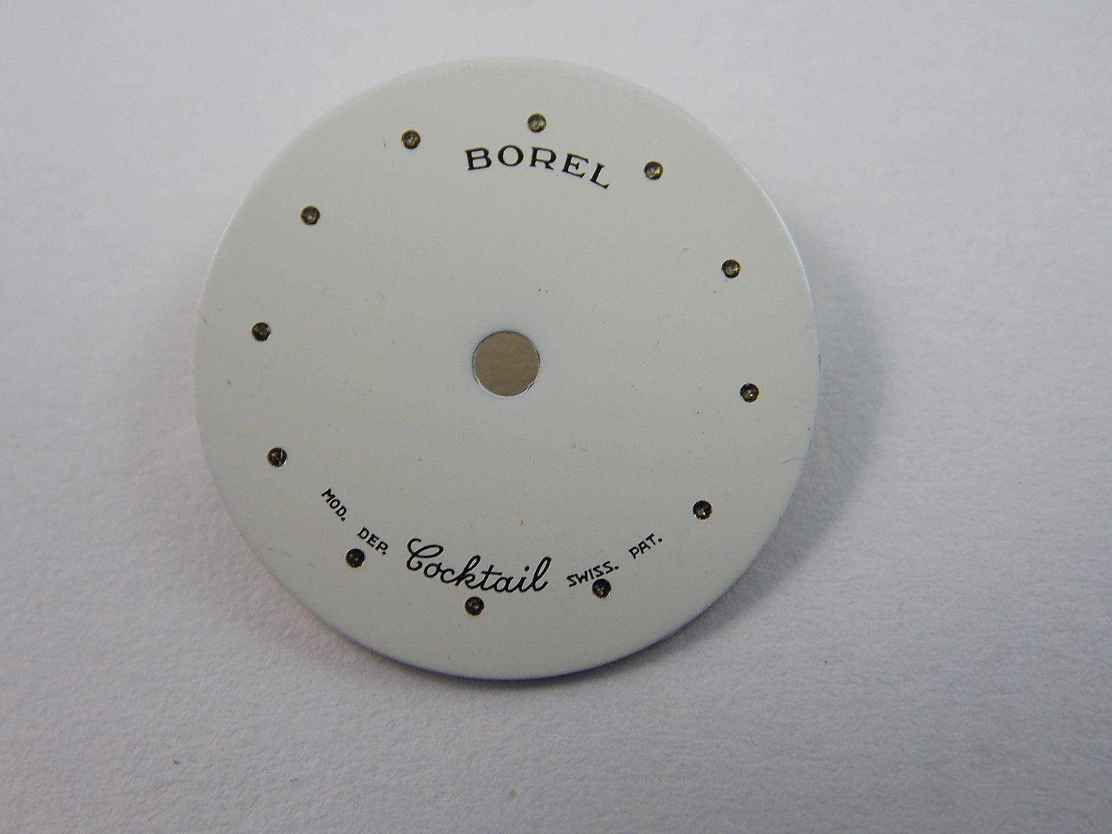 Kaleidoscope Borel Cocktail Watch Dial 16mm White Ladies Vintage New Old Stock