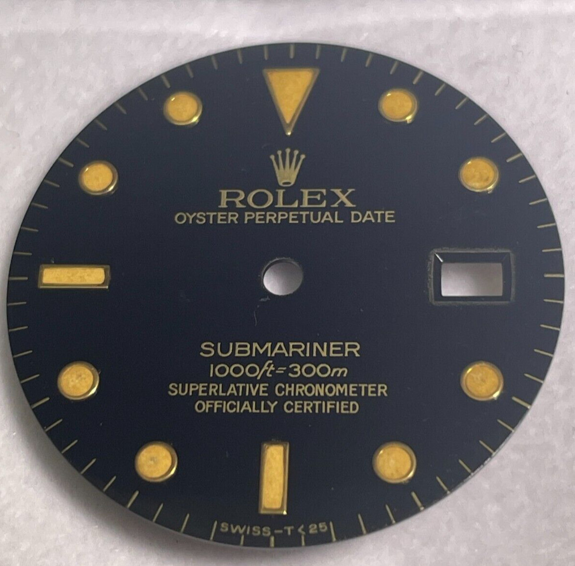 GENUINE DIAL FOR ROLEX BLACK SUBMARINER (REF: 16613 16803)