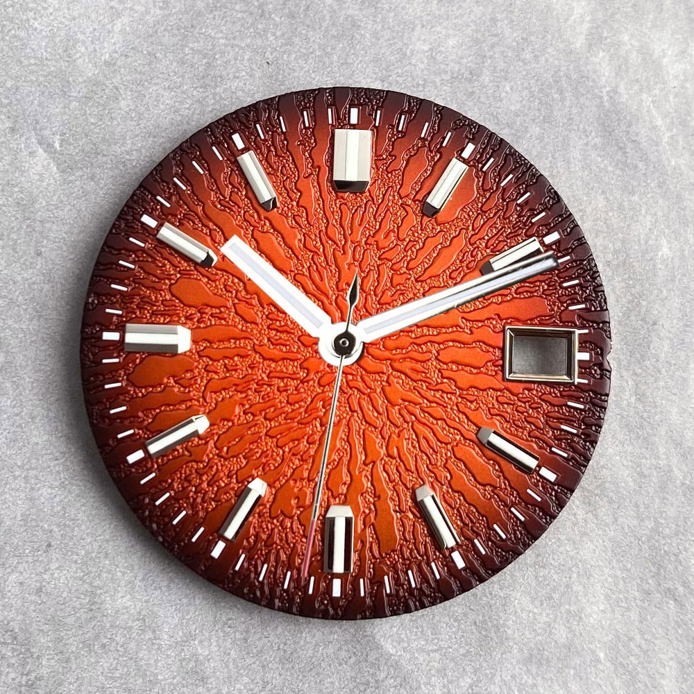 29mm NH35 Textured Watch Dial Luminous for NH36 NH38 NH70/71/72 4R35/36 MOD Dial