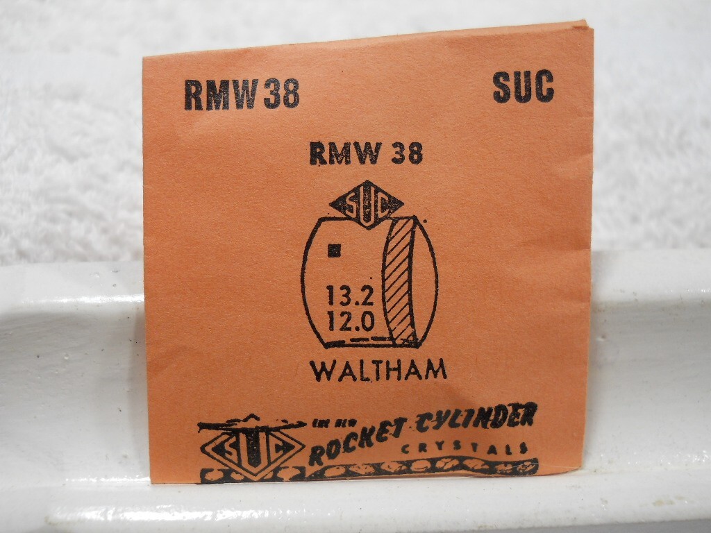 SUC RMW38 Watch Crystal Fit Waltham – 13.2 x 12.0 mm – Replacement / Repair