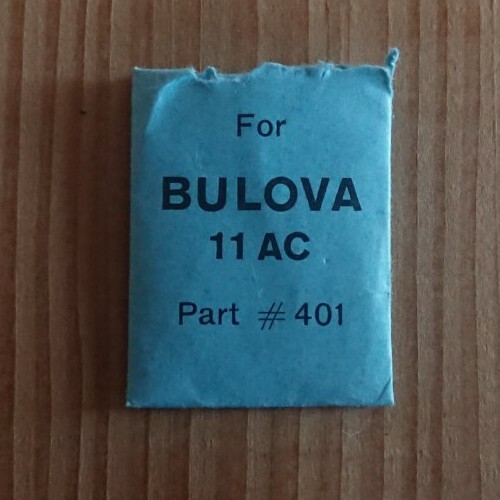 Bulova Manual Wind Watch 11 AC Movement WINDING STEM.