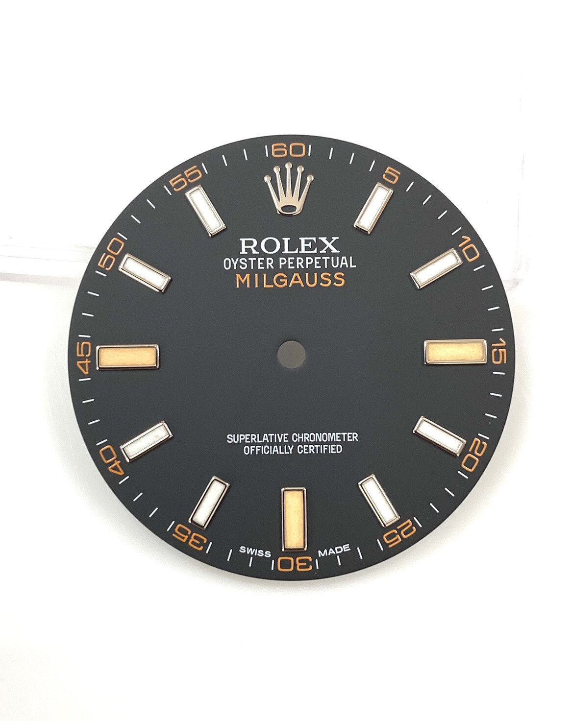 Genuine New Rolex 40mm Milgauss 116400 Black/Orange Dial
