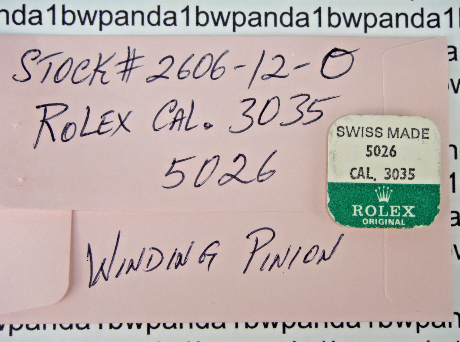OEM Rolex 3035-5026 WINDING PINION Calibers 3000=3030=3055=3075=3085==NOS Sealed