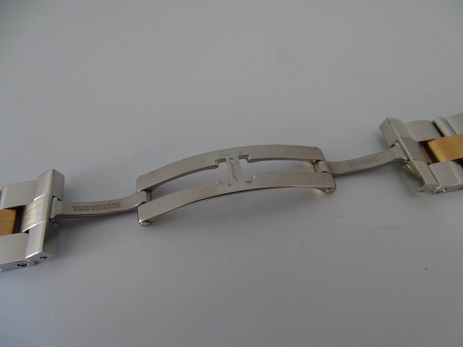 Cartier Cle de Cartier Bracelet 18k Rose Gold & Stainless Steel 16.2mm Original