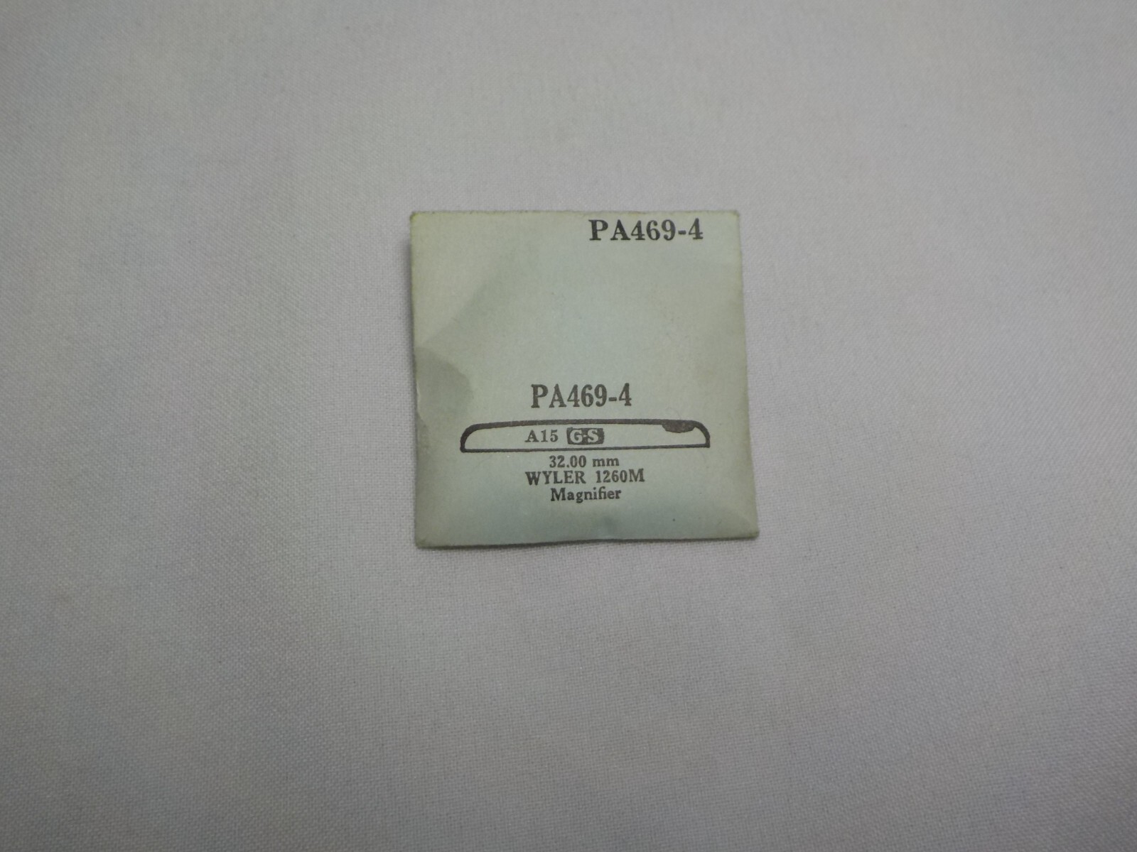 WYLER 1260M MAGNIFIER WATCH CRYSTAL REPLACEMENT 32.00MM PA469-4 GS A15 #36