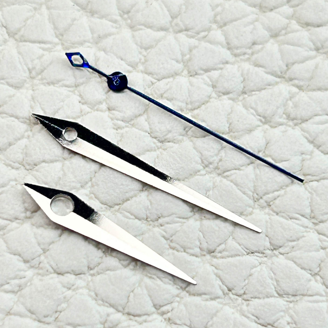 Polished Silver / Blue “COCKTAIL TIME” Hands Fits NH35,NH36,7s26,7s36, 7002