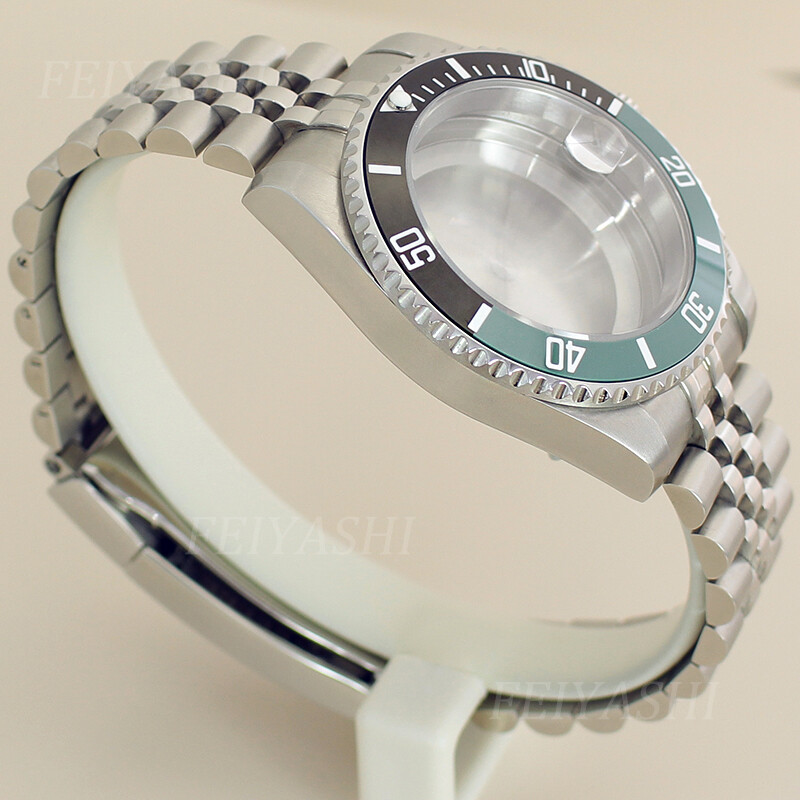 40mm Stainless Steel nh35 Watch case Jubilee Bracelet For Seiko Nh36 2824 8215