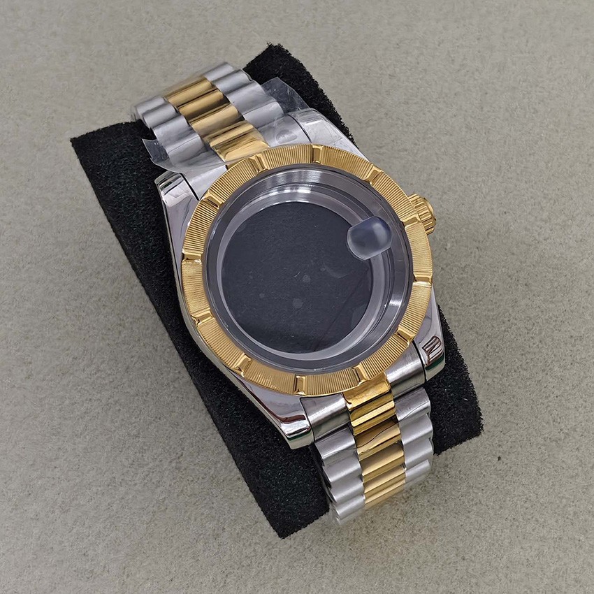 39mm/36mm Sapphire Crystal Watch Case with Watch Strap For NH35/NH36/7S Movement