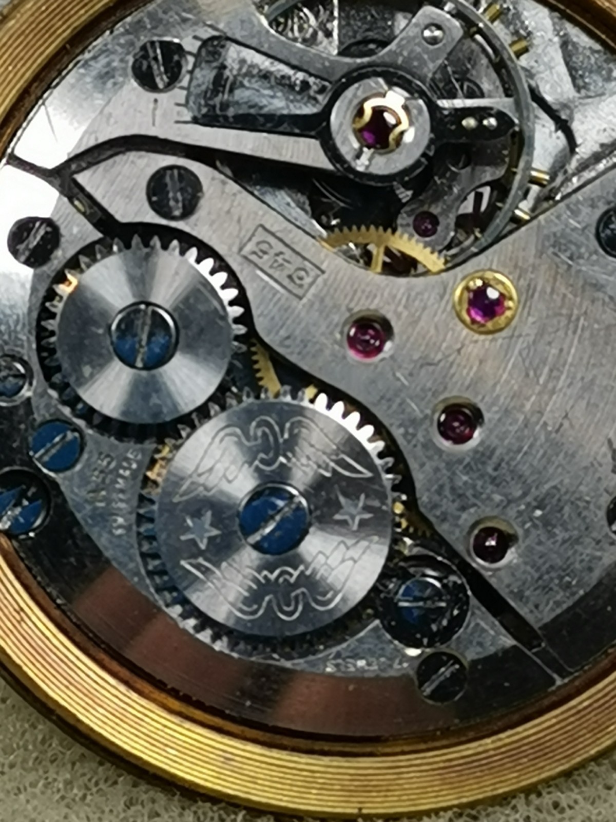 Rotary 17J. Cal A55/ (ETA 2370) Swiss Watch Movement Repair/Parts