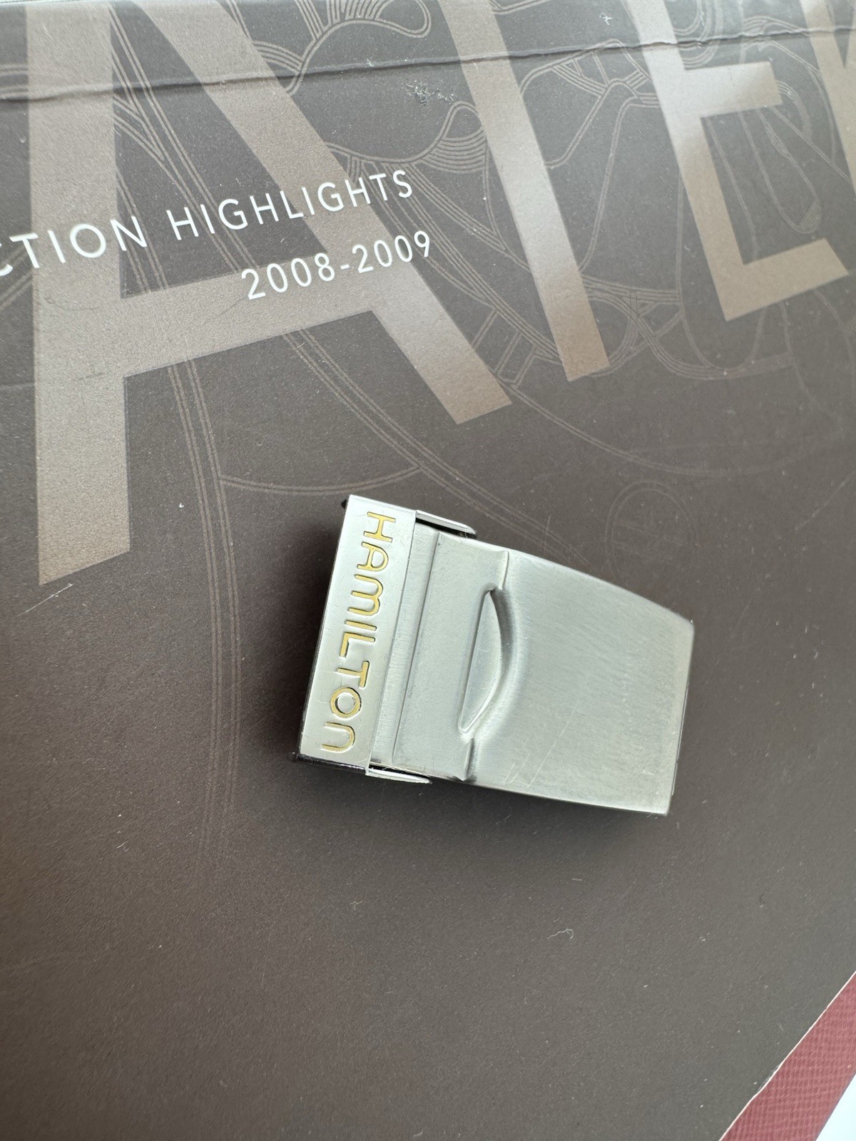 Hamilton Watch Folding Buckle Clasp 16 mm Stainless Steel Vintage AUTHENTIC OEM