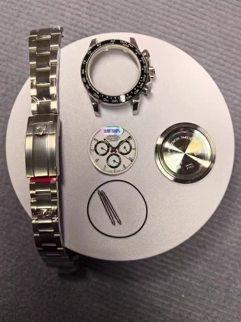 DIY SET for 40MM watch case + dial + hands +904L Strap Suitable for 4130 4131