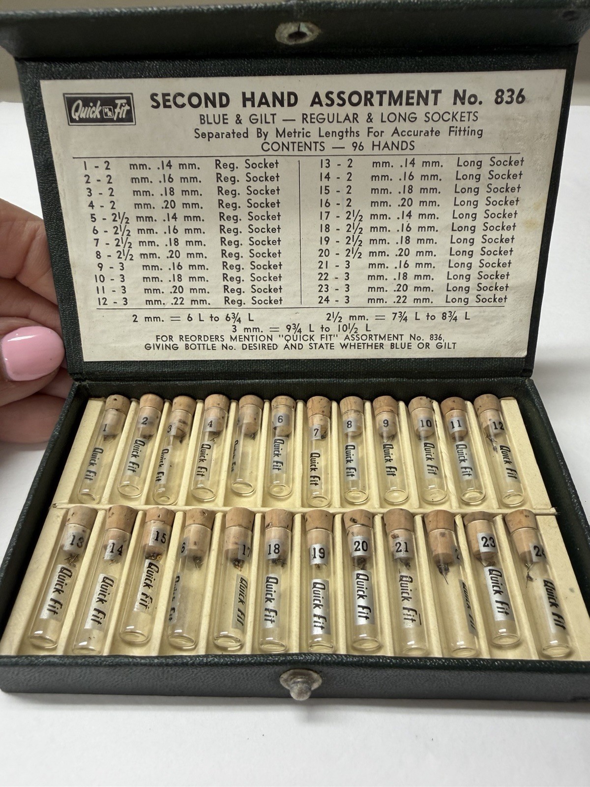 Vintage Watch Set “Quick Fit” Second Hand Assortment No.836 PREOWNED
