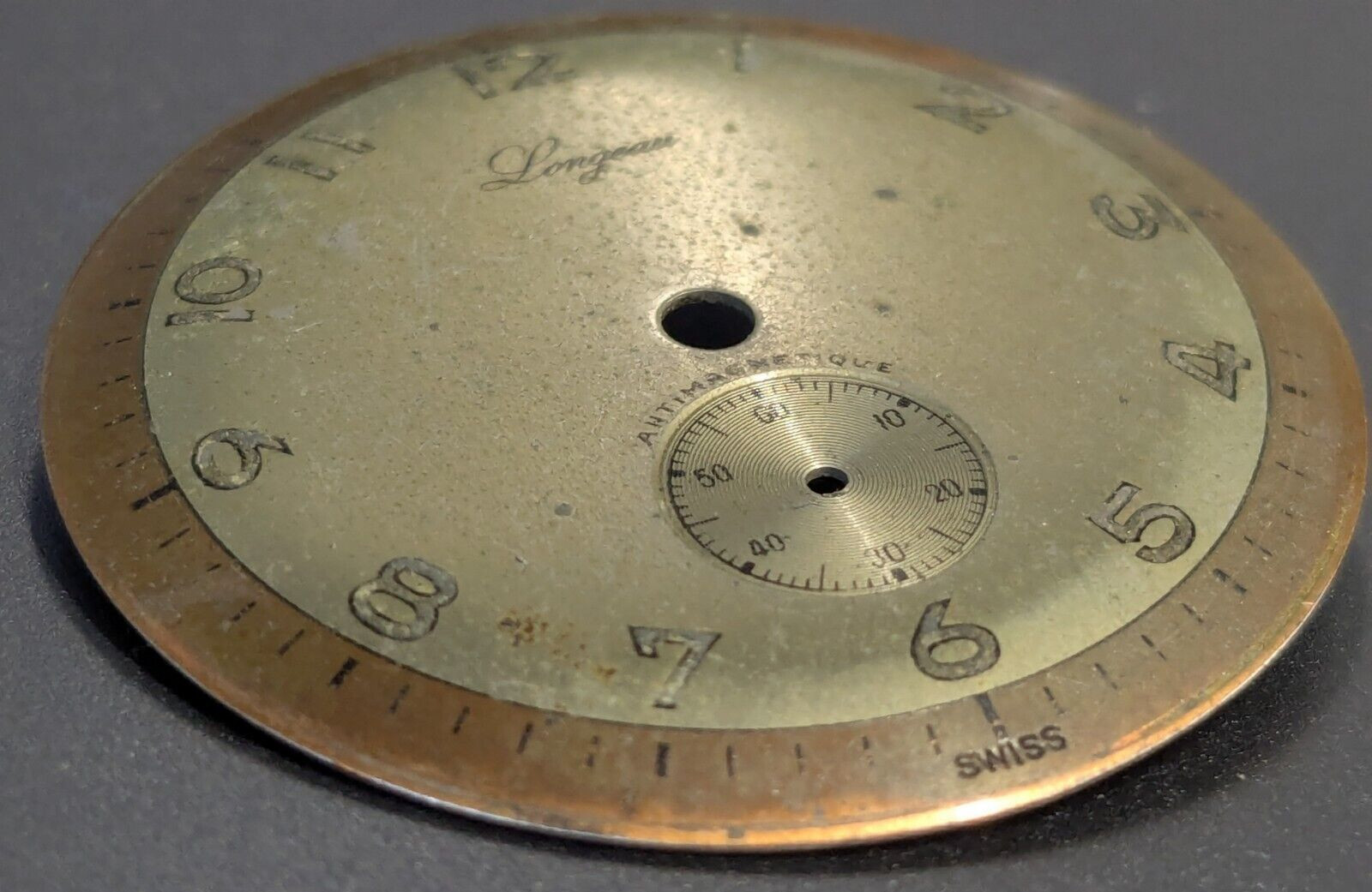 Vintage Longeau Watch Dial with Seconds Sub Dail – 30.6mm