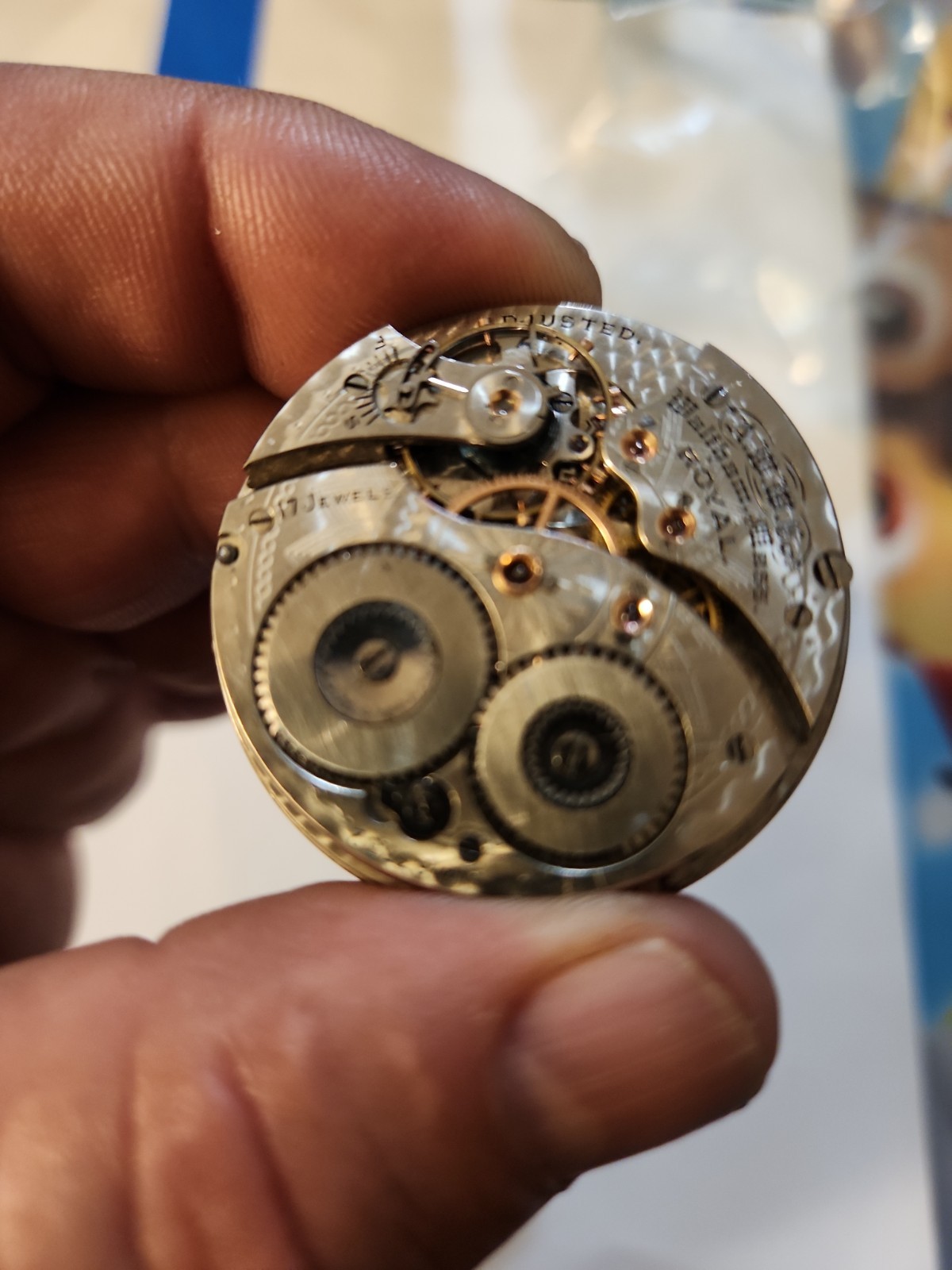 Waltham 17 Jewels 16S Royal Pocket Watch Movement