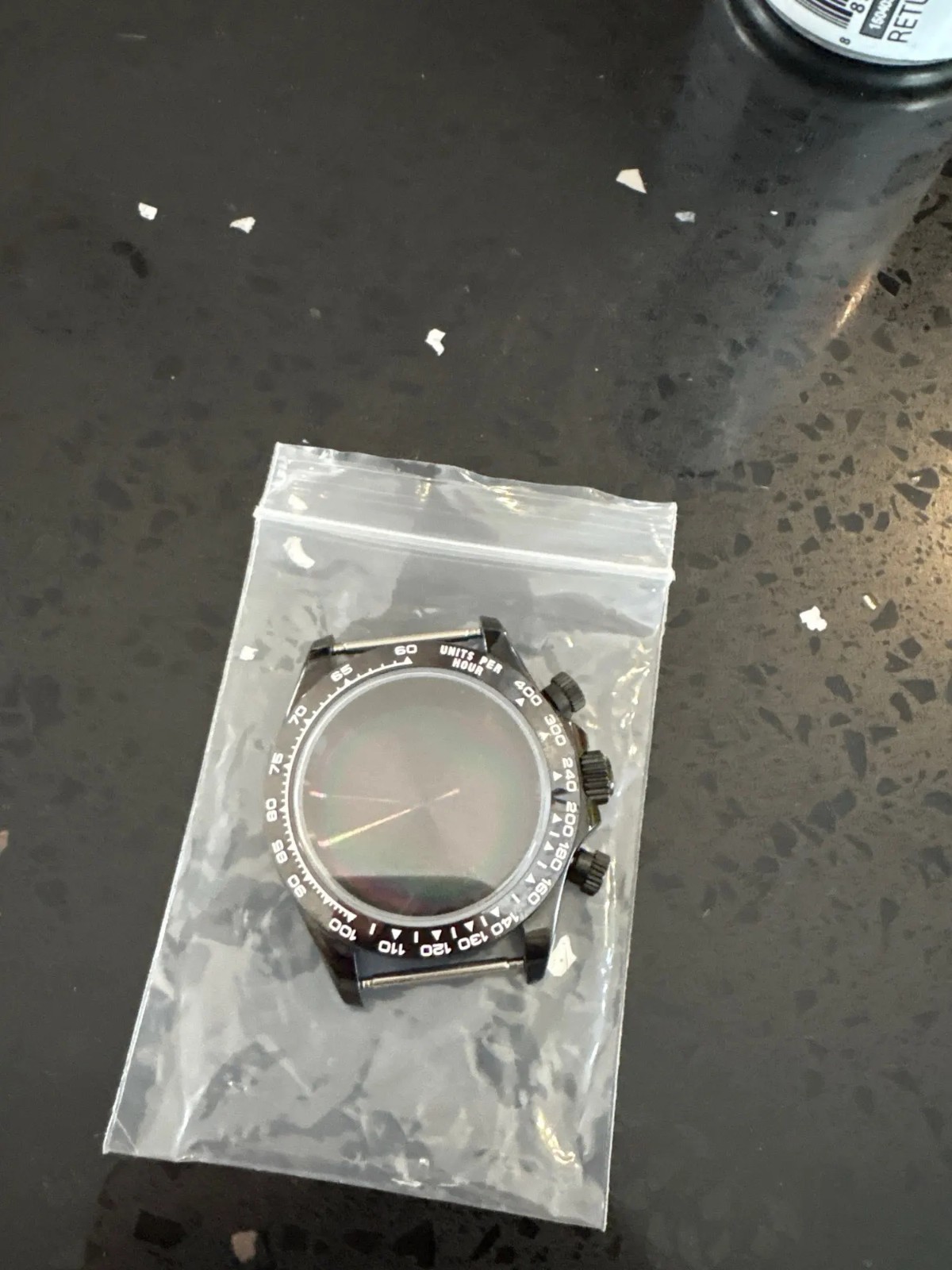 39mm Stainless Steel Watch Case Sapphire Glass Ceramic Bezel Parts Set