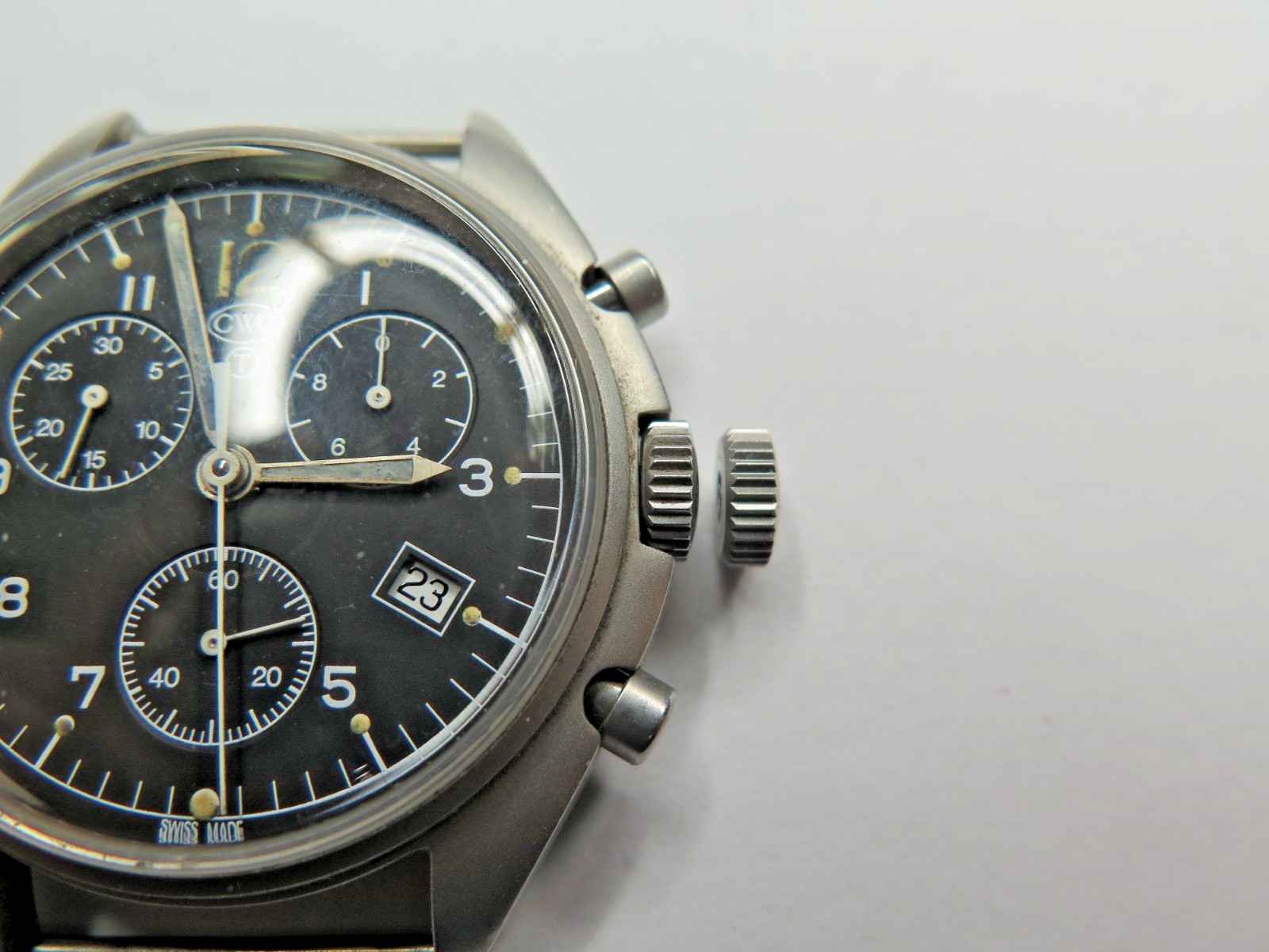 New CWC Chronograph BAF Quartz Model 6.8 x 2.8 mm CROWN 0.90 Stem TAP 10 Parts