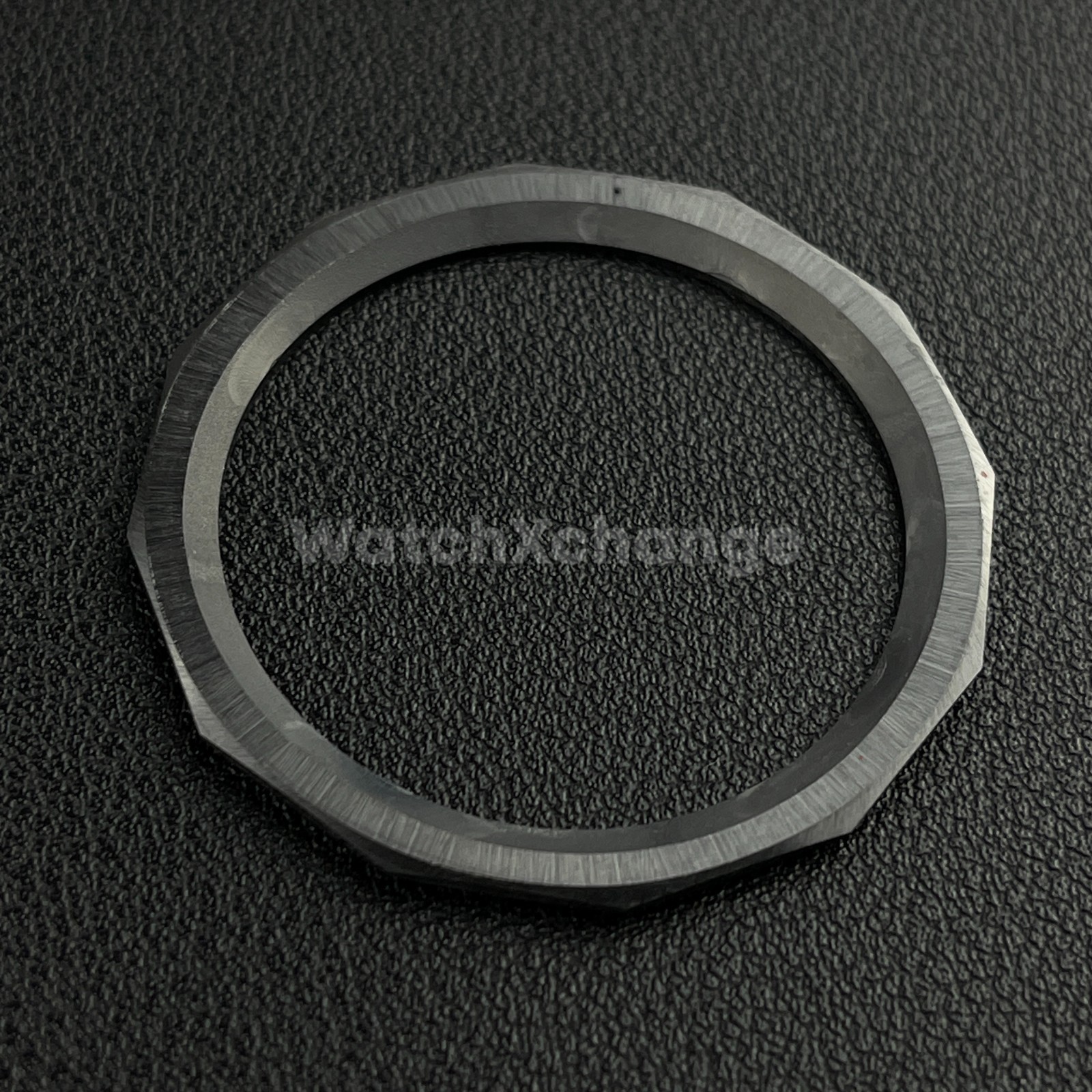 Black & Orange 40.9mm x 33.2mm 12 Sided Ceramic Watch Bezel Insert