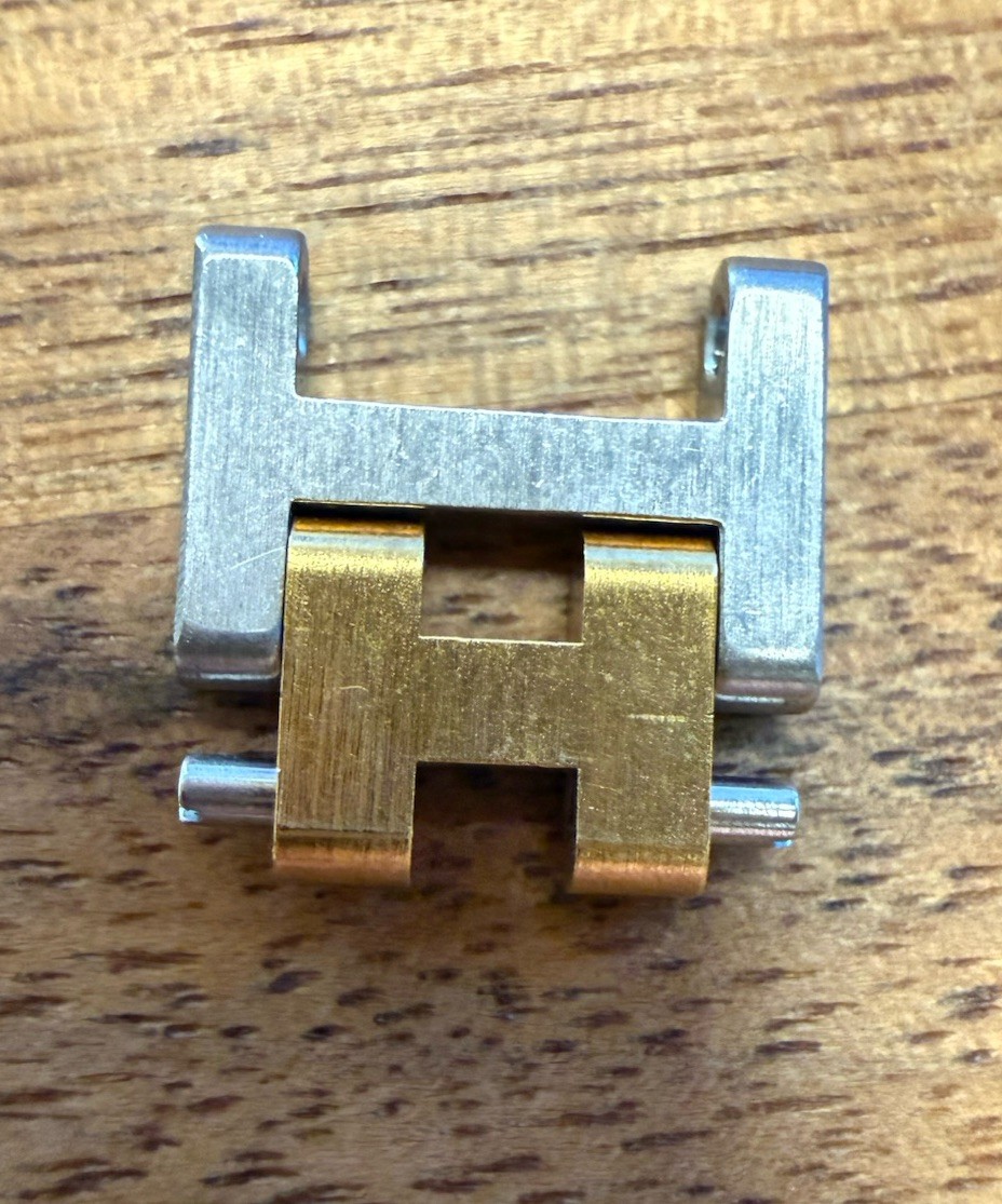 HERMES Clipper 12mm Authentic Link Watch Band Bracelet Parts