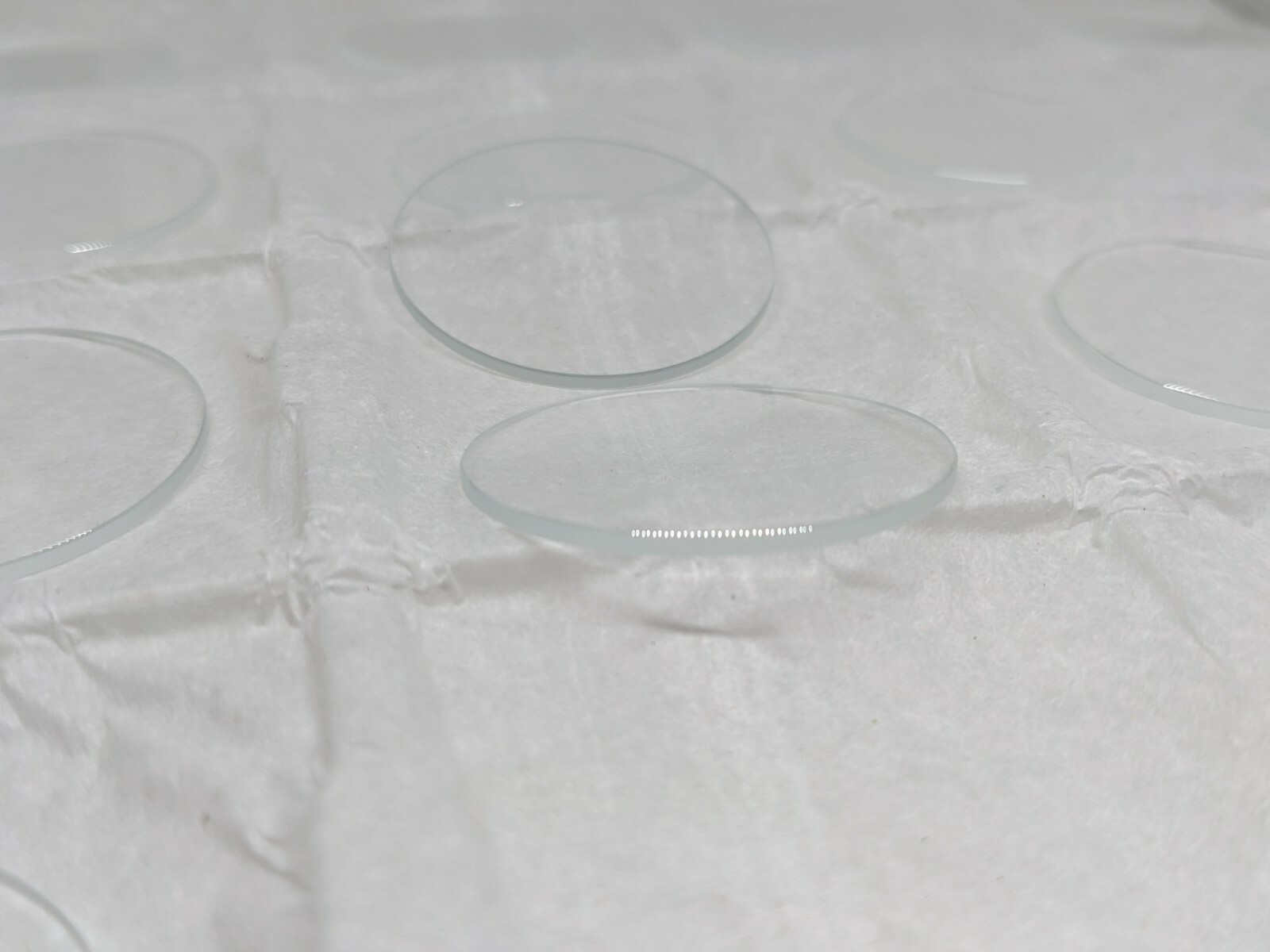 Watch crystal flat round mineral glass diam 30.8mm x 1.50mm 10 pieces FREE POST