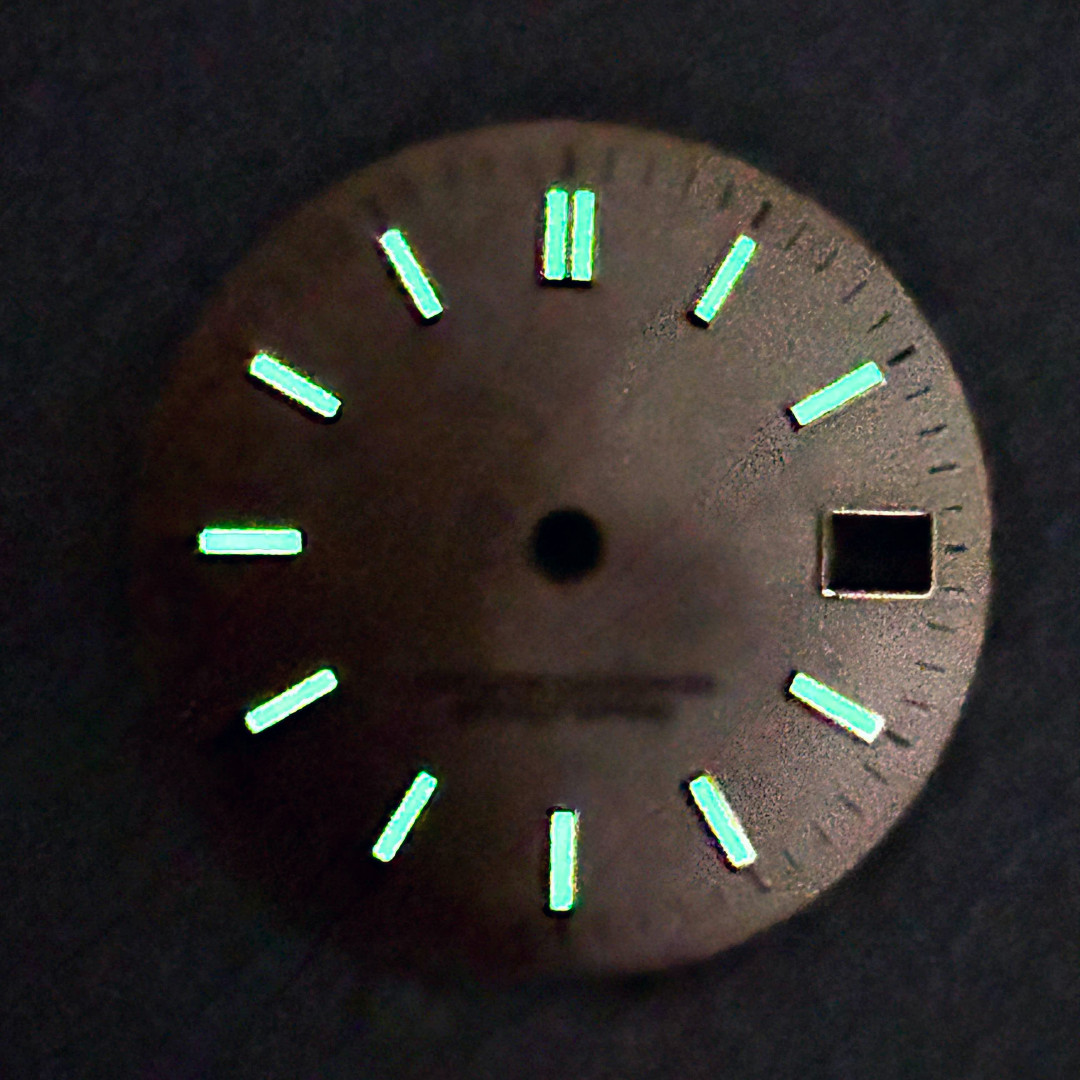 29mm Watch Dial For NH35 NH36 Movement Green Luminous Sun Burst Faces