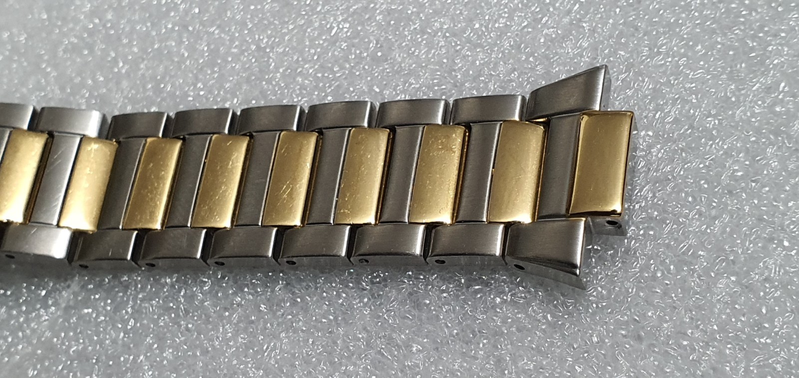 Seiko Chronograph 7T92-0FW0 Stainless Steel Bracelet 34E4-Z.I Two Tone Genuine