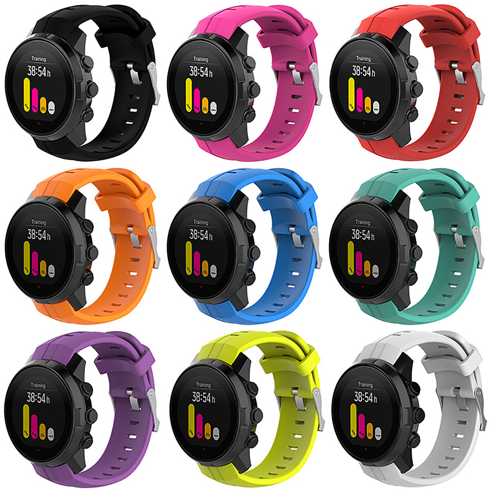 Silicone Watch Band Wristwatch Strap for SUUNTO AMBIT3 VERTICAL/Spartan SPORT
