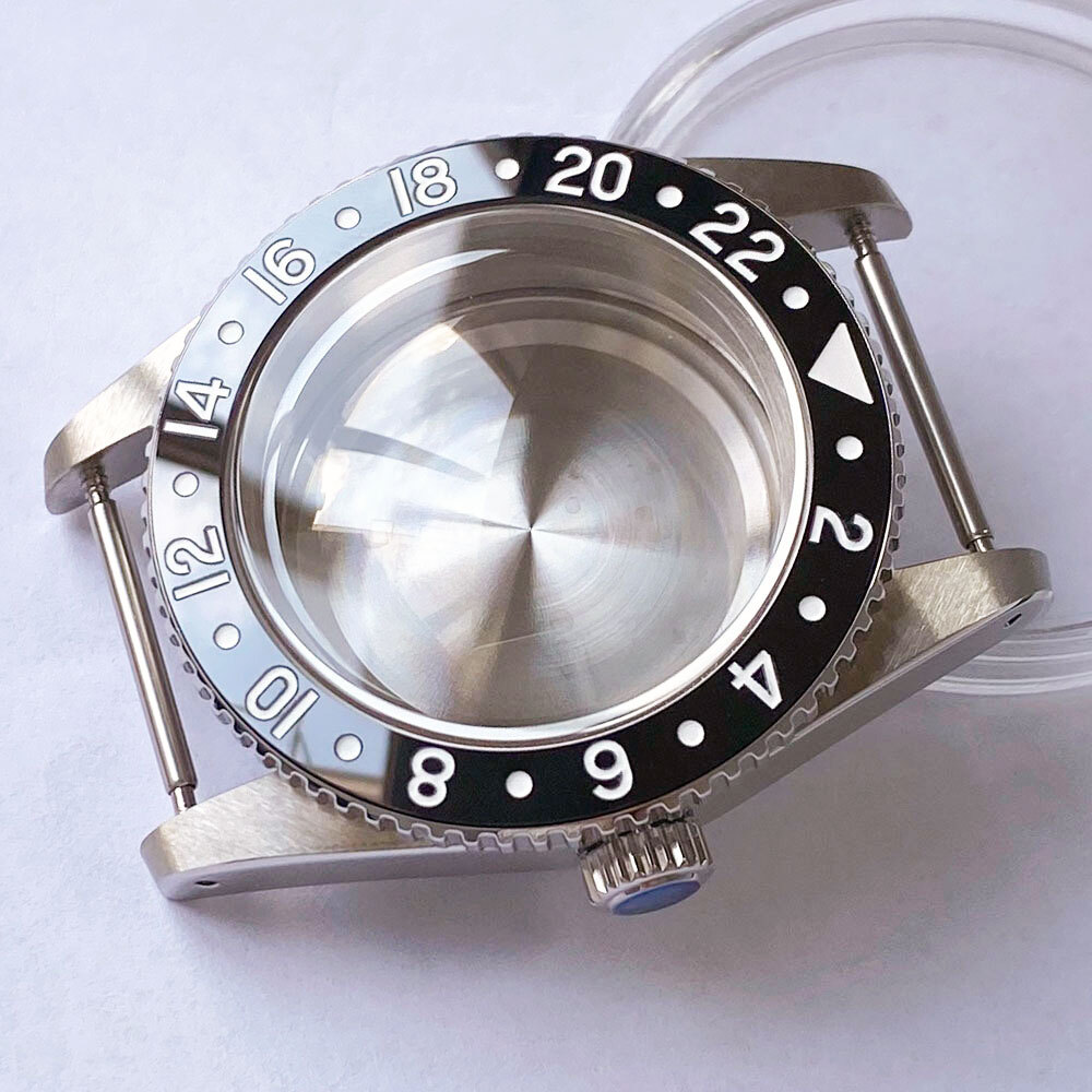Vintage 38mm 200M Dive Watch Case Black Dial Fit NH34 NH35 Sapphire 120 Click