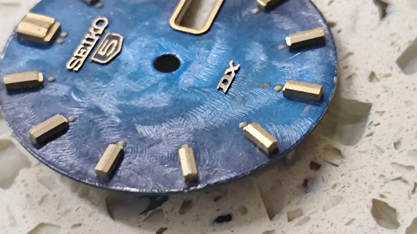 GENUINE BLUE DIAL FOR SEIKO 5 DX 6106-7020, 6106-7030, 6106-7050 USED