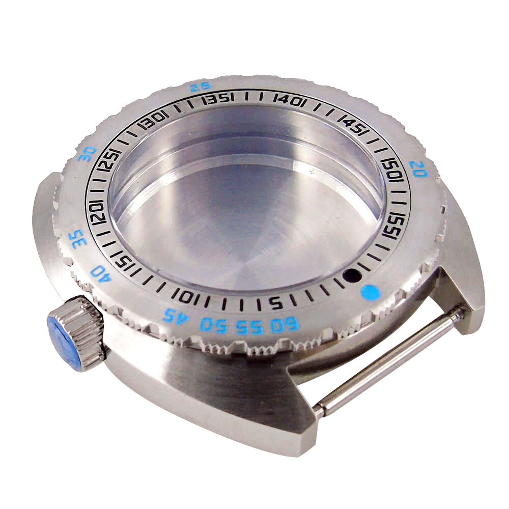 42mm Watch Case 120 clicks Bezel 200M Waterproof Sapphire Glass Fit NH35A NH36A