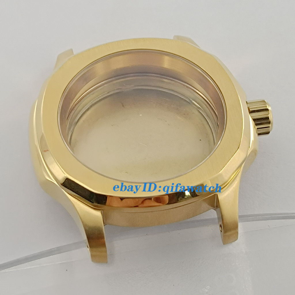 40mm silver black gold rose gold watch case sapphire glass 200m fit NH35 NH36