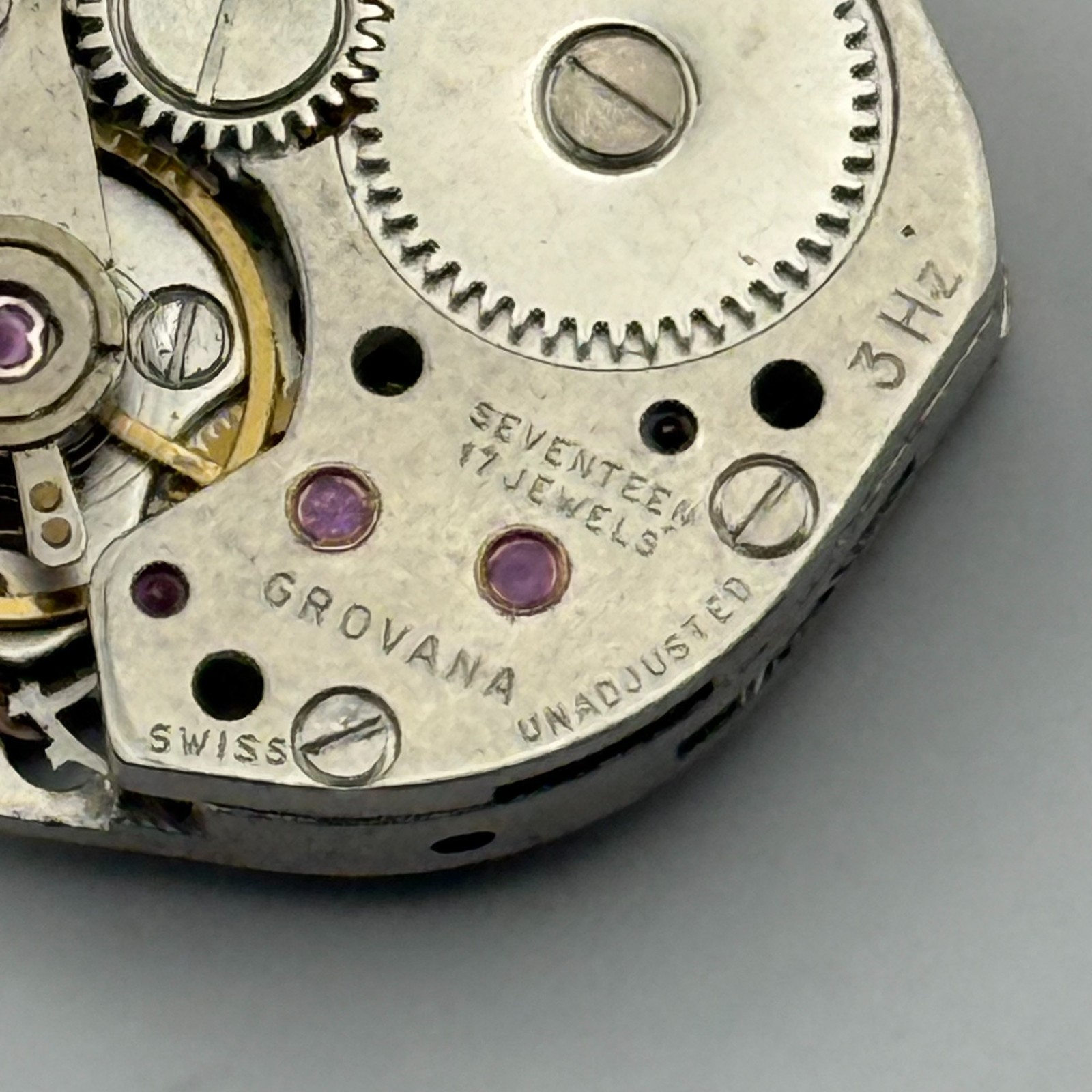 BFG 927 Watch Movement Grovana 17 Jewels Swiss Manual Wind Parts Repair 15.2mm
