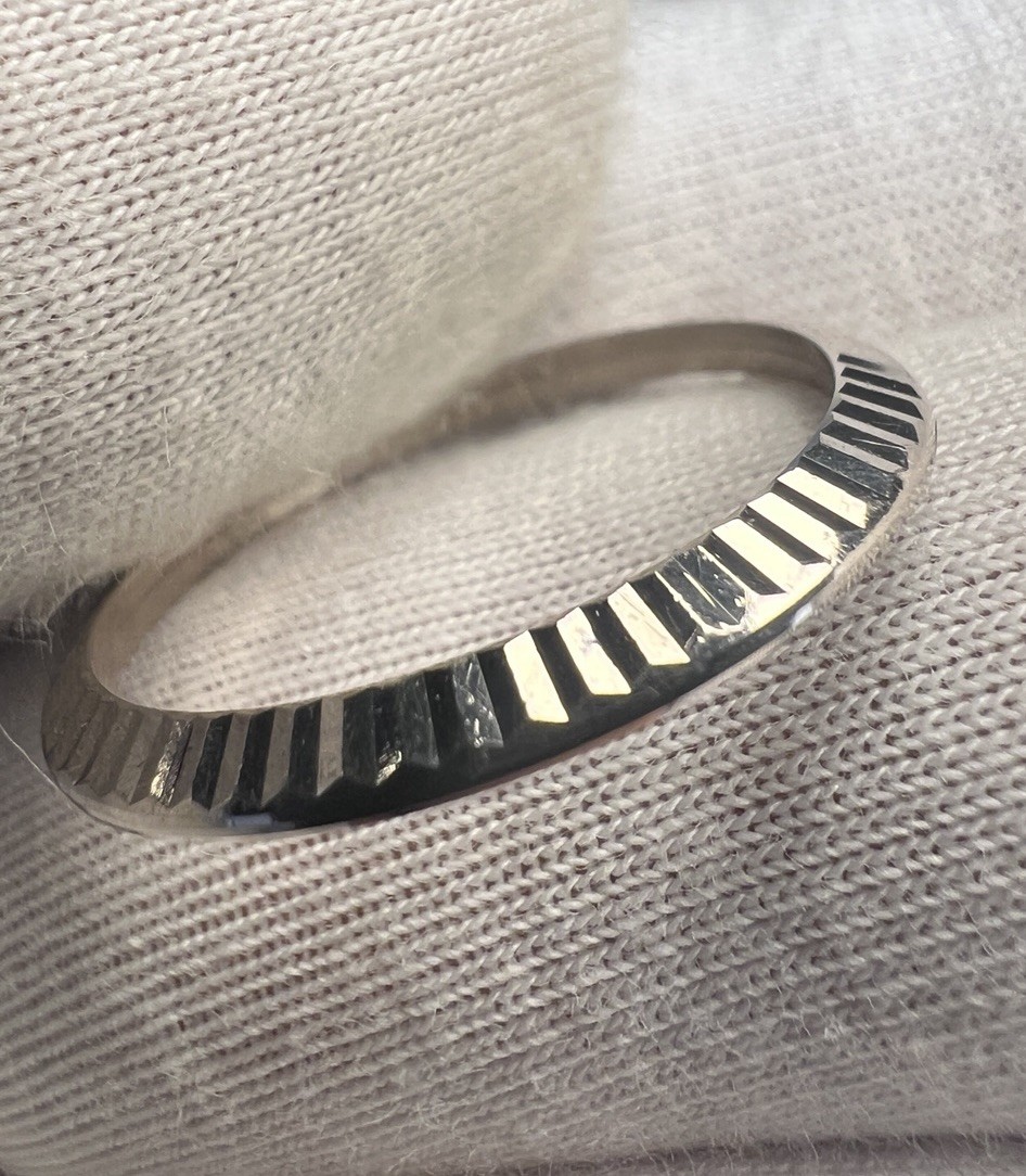 Rolex Lady Datejust 26mm 18K White Gold Engine Turned Bezel Vintage