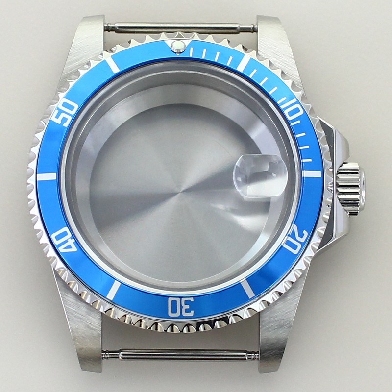 38MM Sapphire Glass Watch Case Ceramic Bezel Mod Parts Fit NH34A NH35 NH36