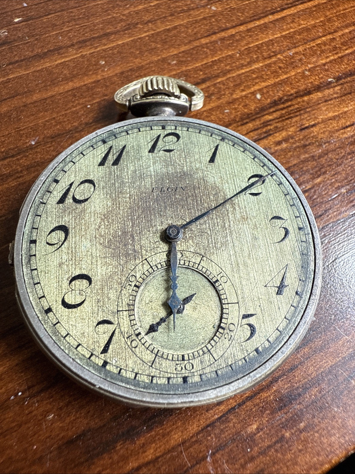 Elgin Grade 345 17 Jewels 12s 1927 Running Movement