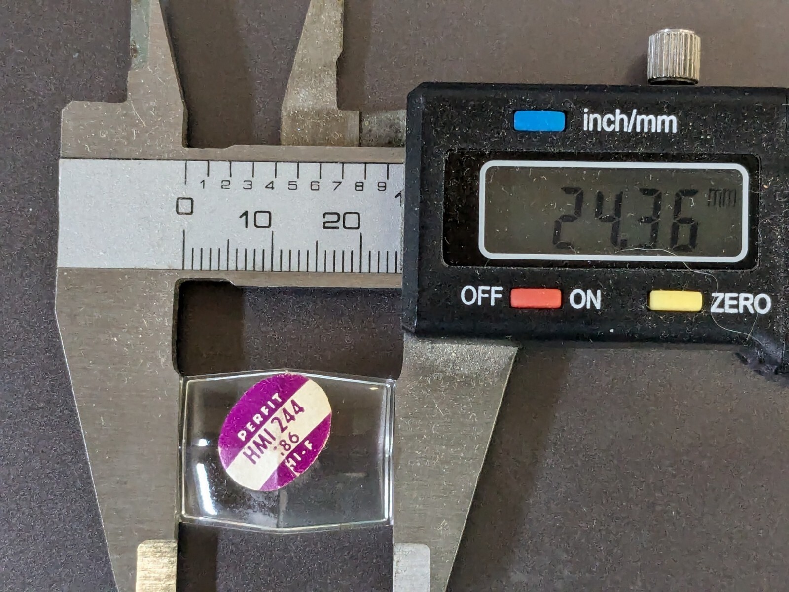 NOS Perfit Mineral / Glass Rectangular Watch Crystal HMI 244 186 24.4 x 18.6 MM