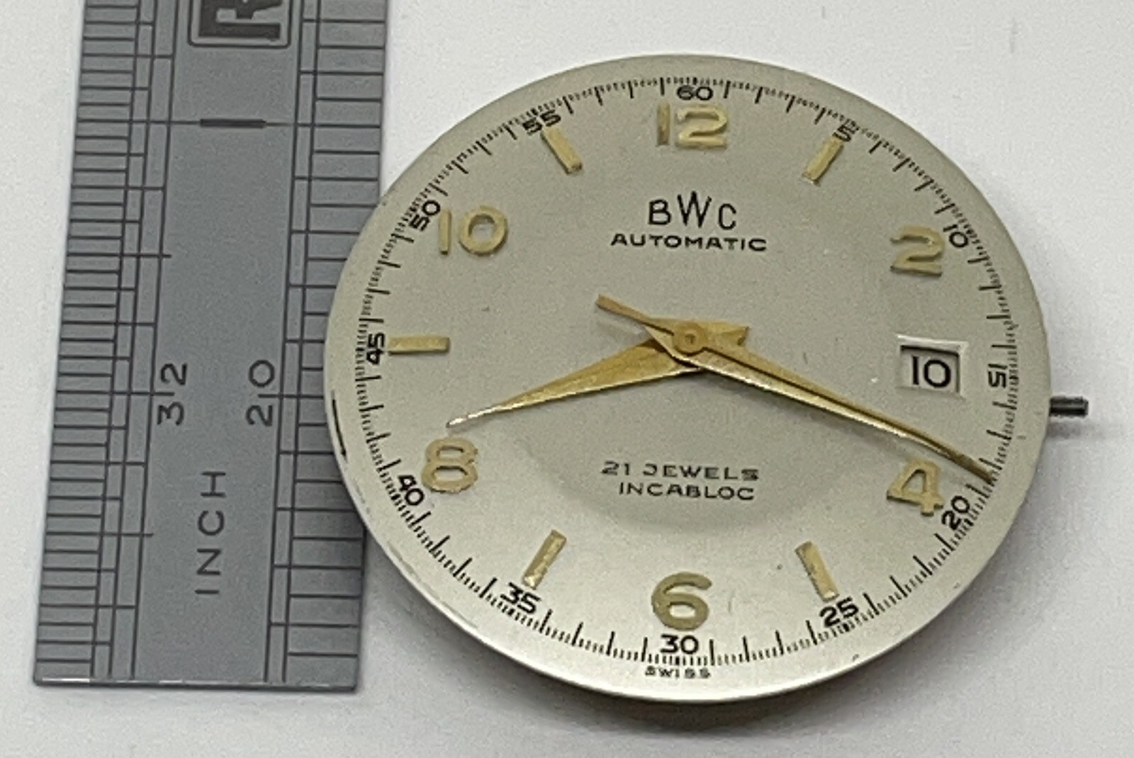 BWC AUTOMATIC MOVEMENT/BUTTES WATCH CO 21 Jewels Incabloc Swiss Runs