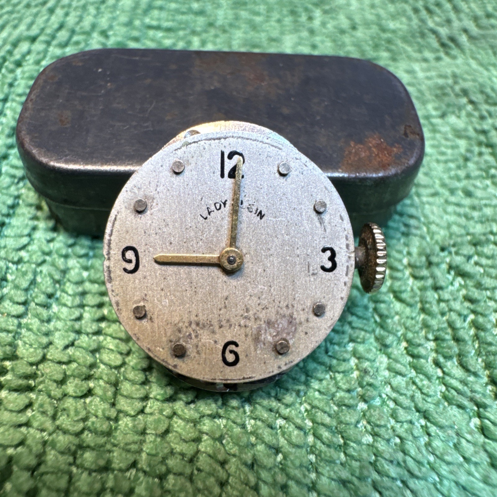 Vintage Lady Elgin Dial Hands Lady Elgin 650 Movement Running Very Clean 15mm