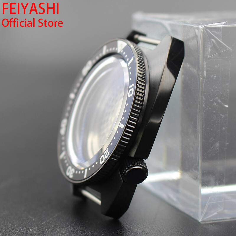 41mm Stainless Steel Watch Case nh35 Seiko Turtle SKX007 Mod For nh36 38Movement