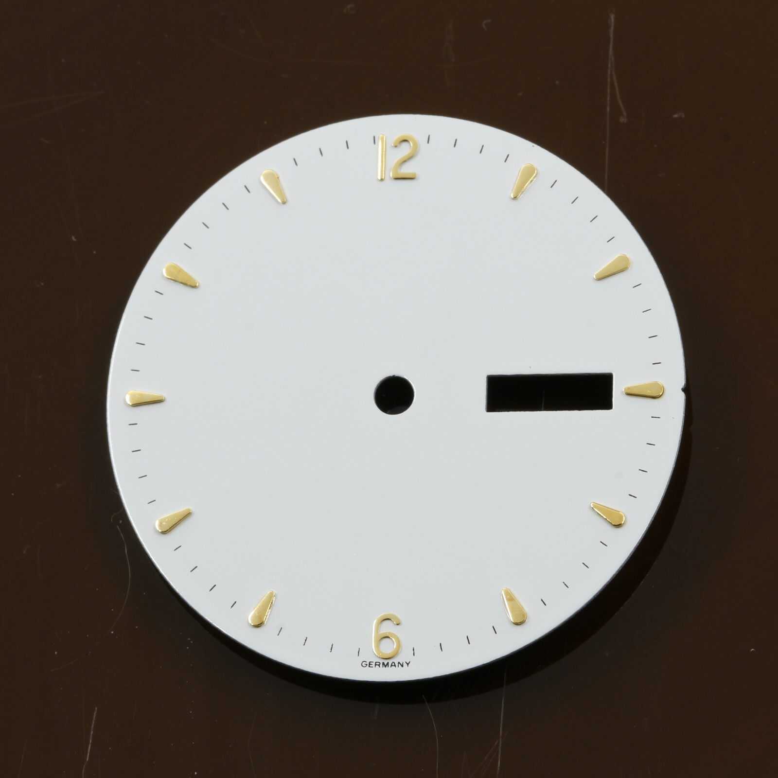 2x Dial for MIYOTA 8205 Movement Cadran Esfera – white glossy Ø 30,30mm NOS