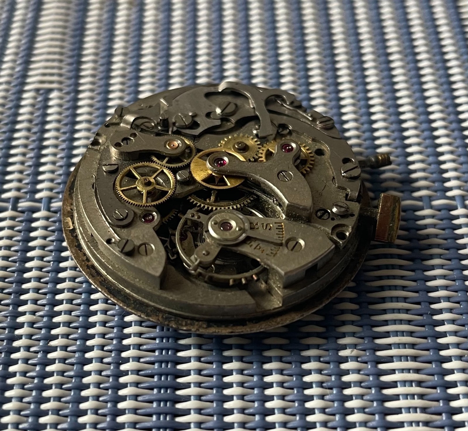 Vintage Chronographe Suisse Swiss Watch 17 Jewels movement Landeron 48
