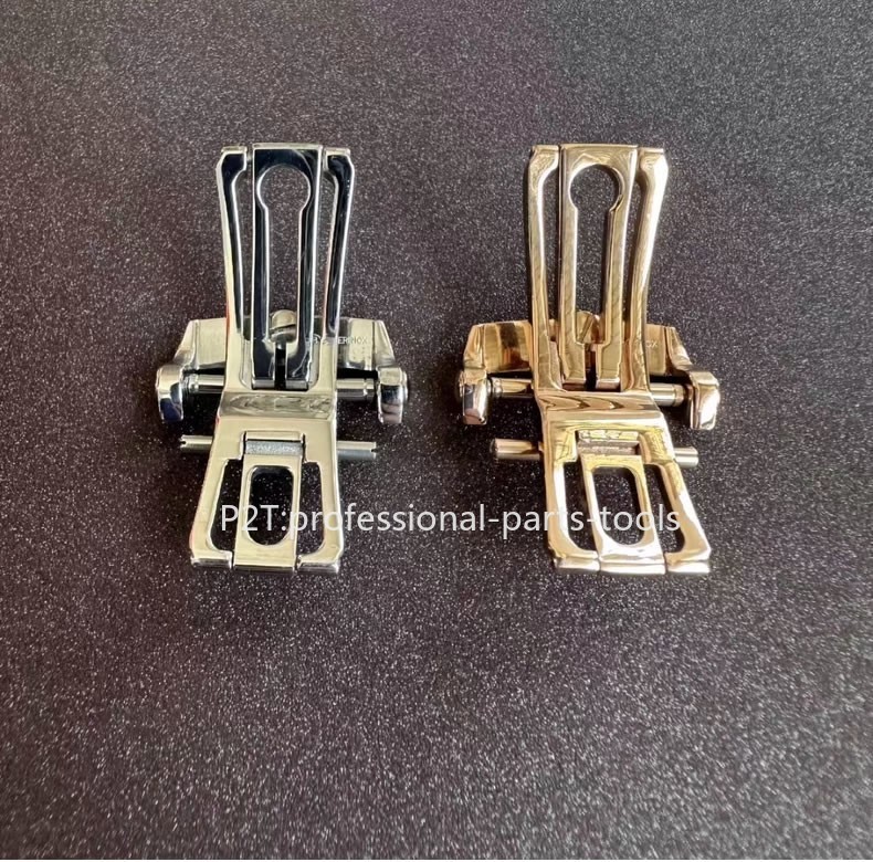 20mm Blancpain Fifty Fathoms Stainless Steel Deployant Watch Buckle Silver Gold